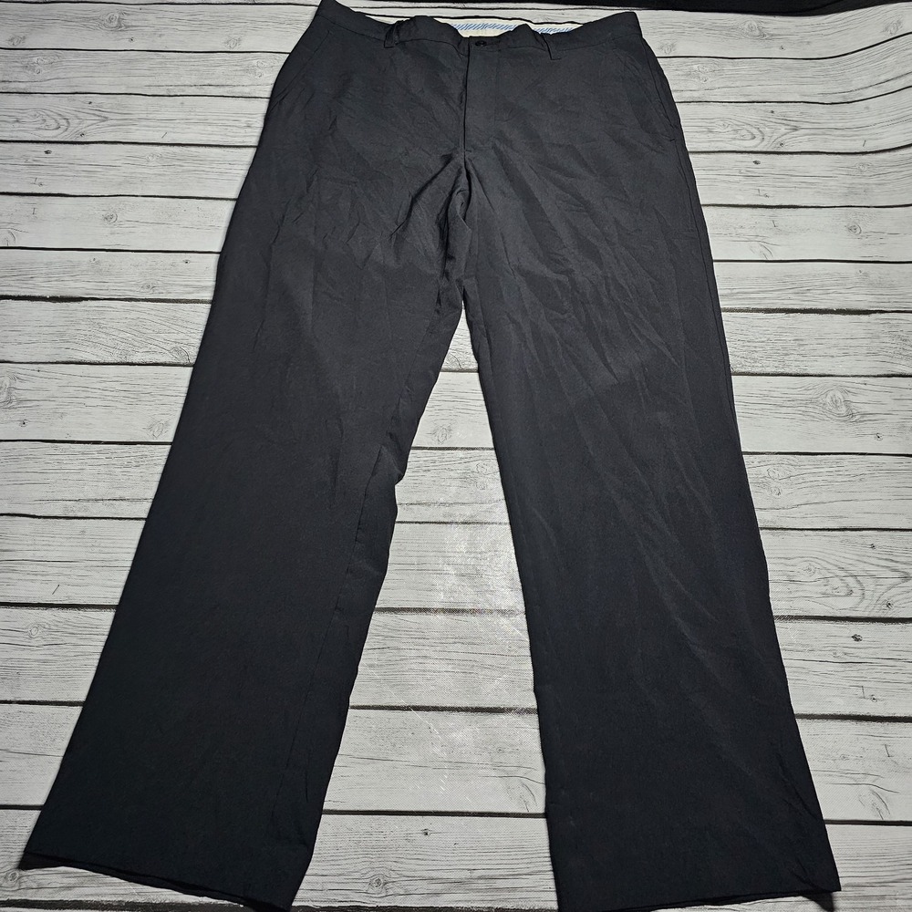 Footjoy Performance Pants 36x32‎ Black Knit Straight Golf Stretch Chino